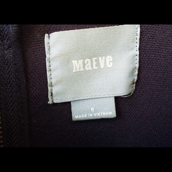 Maeve Anthropologie Fit Flare V Neckline Dress 8 - Picture 6 of 6